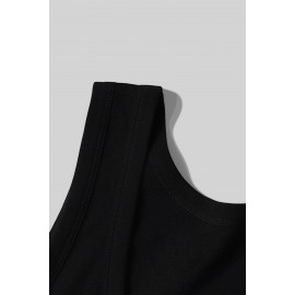 Black Music On World Off Headphone Print Men's Tank Top